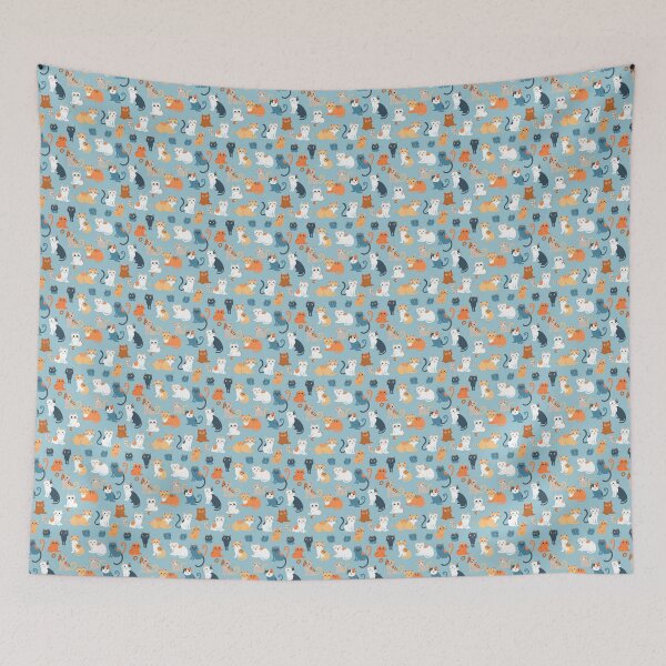 Item preview, The Cat Seamless designed and sold by SbosDigitalCute.