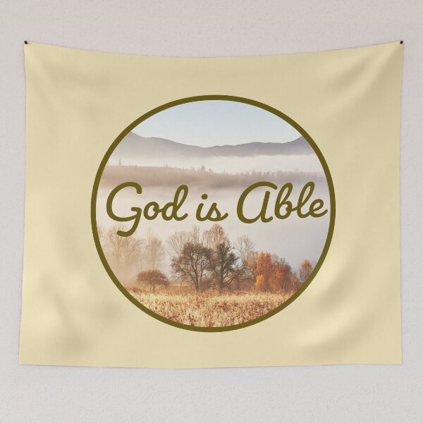 Item preview, God is Able, Bible Verse ,Christian Gospel Quotes, Inspirational  Christian Woman Design designed and sold by mattlee20.