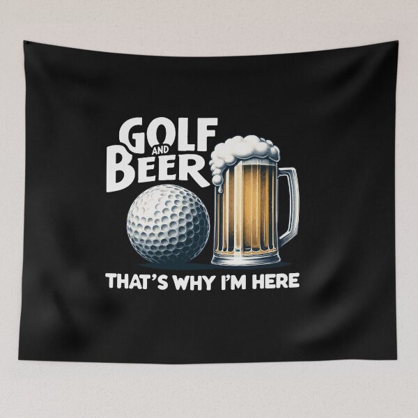 Item preview, Golf And Beer That's Why I'm Here Funny Golf Player designed and sold by Dressed For Duty.