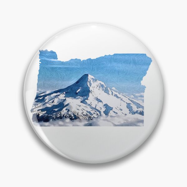 Item preview, Mount Hood Oregon State Shape View Artwork  designed and sold by CDWR Adventures.