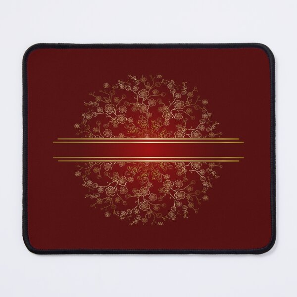 Item preview, Japan floral deep red motif  designed and sold by ClarkChrisComic.