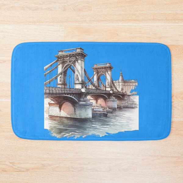 Item preview, Paris Leopold Sedar Senghor Bridge Sketch ,   designed and sold by PaintMeWorld.