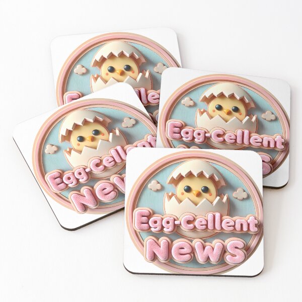 Item preview, Egg-Cellent News Baby Announcement - Charming Chick Design designed and sold by StyLeHi.