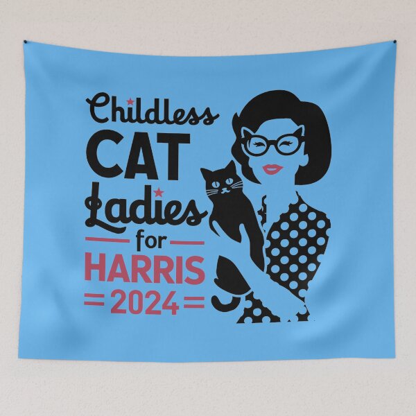 Item preview, Childless Cat Ladies for Harris 2024 designed and sold by Witchlight Workshop.