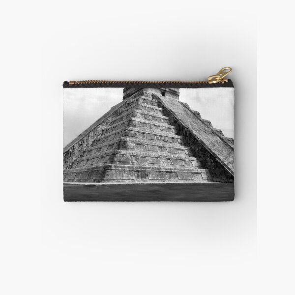 Item preview, Black and White Aztec Tlachihualtepetl Pyramid designed and sold by Bunmigraphics .