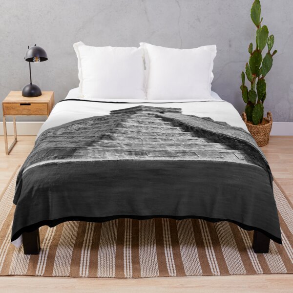 Item preview, Black and White Aztec Tlachihualtepetl Pyramid designed and sold by Bunmigraphics .