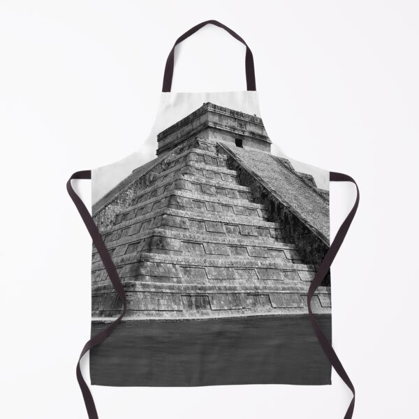 Item preview, Black and White Aztec Tlachihualtepetl Pyramid designed and sold by Bunmigraphics .