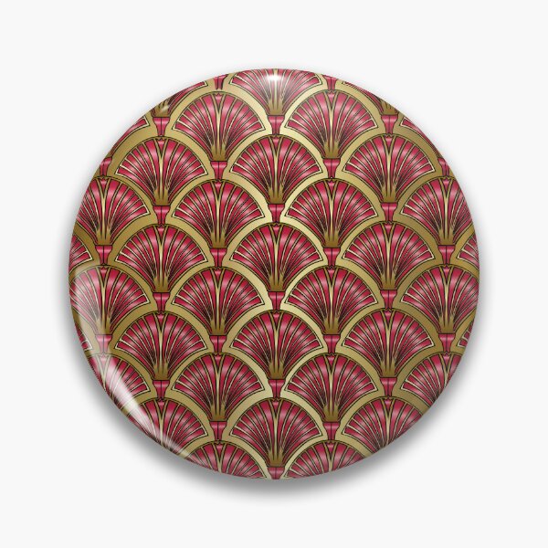 Item preview, Art Deco deep red motif  designed and sold by ClarkChrisComic.