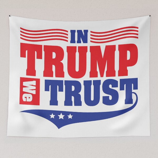 Item preview, In Trump We Trust T-shirt and sticker designed and sold by Billium Halder.
