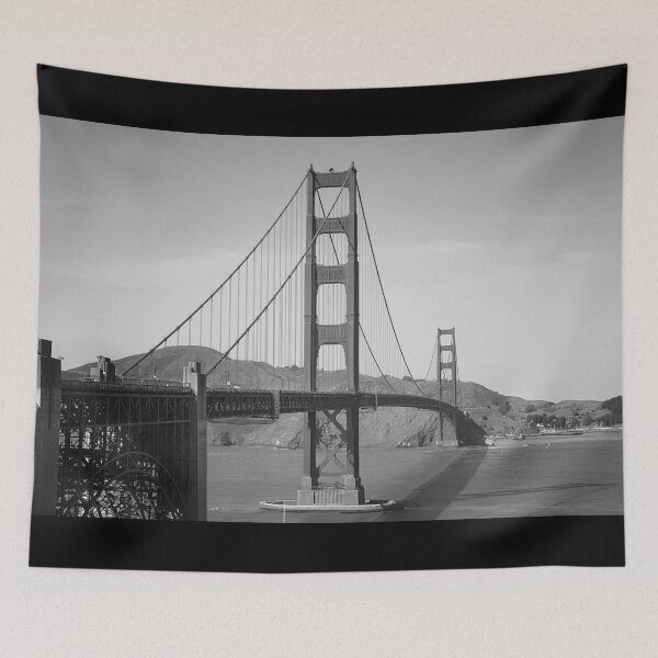 Item preview, Black and White Golden Gate Bridge designed and sold by Bunmigraphics .