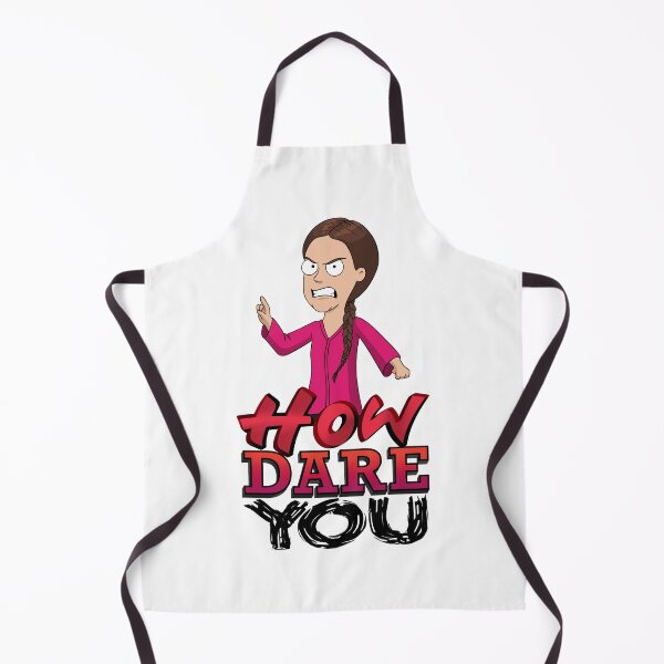 Item preview, Cartoon Greta Thunberg How Dare You  designed and sold by MariaPencilArt.