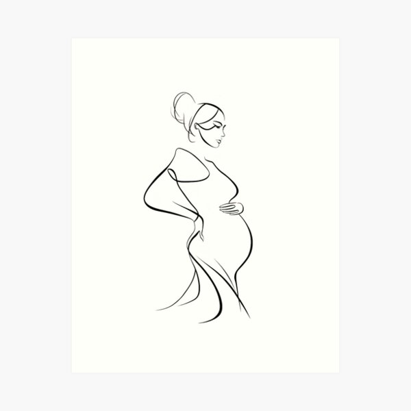 Item preview, Pregnant woman silhouette designed and sold by Dilwish5.