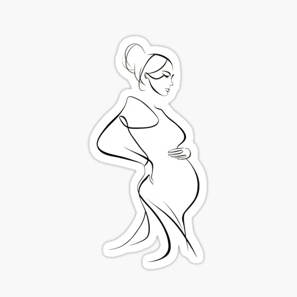 Item preview, Pregnant woman silhouette designed and sold by Dilwish5.