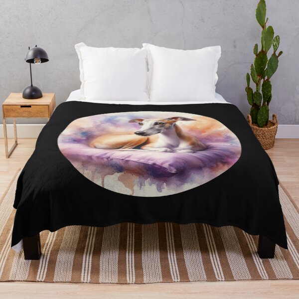 Item preview, Dreamy Whippet in Watercolor designed and sold by JawArts.