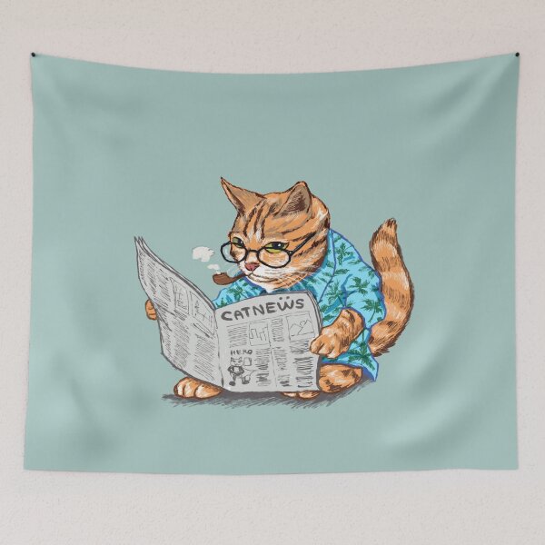 Item preview, Newspaper Cat designed and sold by tummeow.