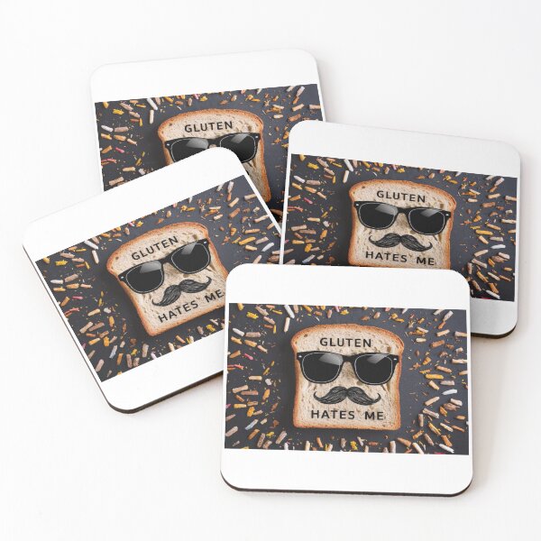 Item preview, Gluten Hates Me - Funny Gluten-Free Awareness Design designed and sold by Colorful-Garden.