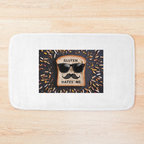 Item preview, Gluten Hates Me - Funny Gluten-Free Awareness Design designed and sold by Colorful-Garden.