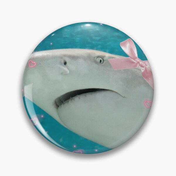 Item preview, shark with bow designed and sold by menheraaudino.
