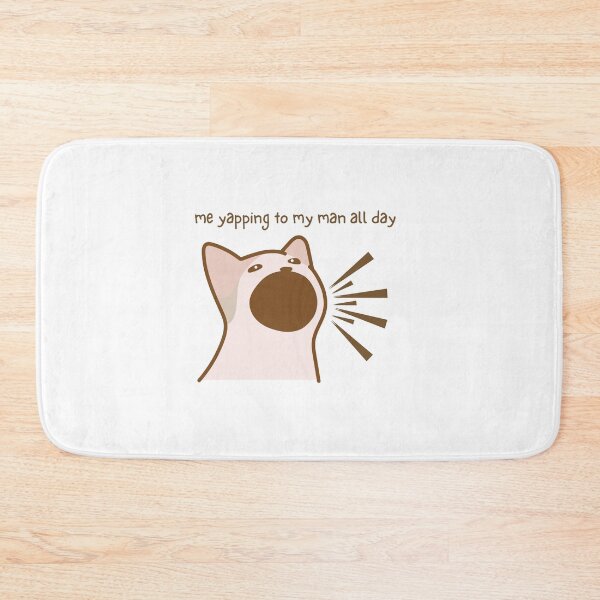 Item preview, Popping cat meme funny | Me yapping to my man all day | Love | Cute Cat designed and sold by Sketchbook Studio by Aqsaa.