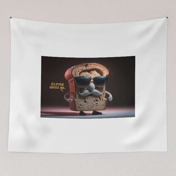 Item preview, Gluten Hates Me - Funny Gluten-Free Awareness Design designed and sold by Colorful-Garden.