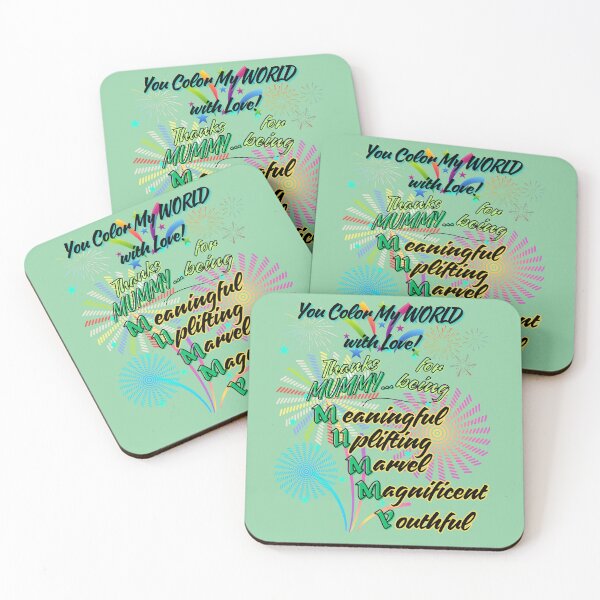 Item preview, You Color My World With LOVE Thanks Mummy designed and sold by Vibekindly.