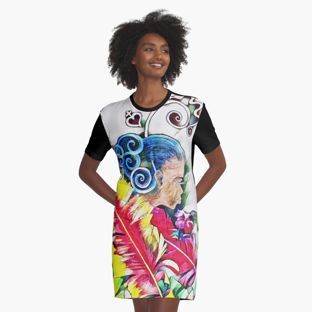 Wind - Haitian Island Spirits 02 Graphic T-Shirt Dress