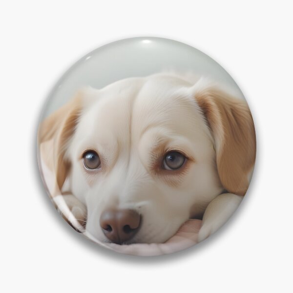 Item preview, cute puppy lying on bed design designed and sold by hansamanmilan.