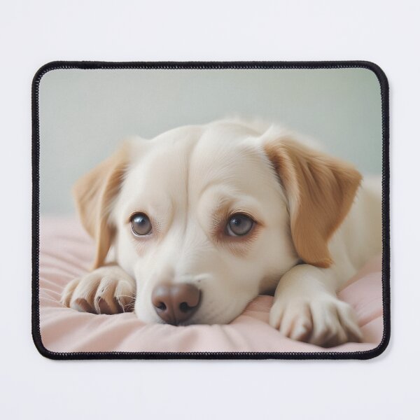 Item preview, cute puppy lying on bed design designed and sold by hansamanmilan.
