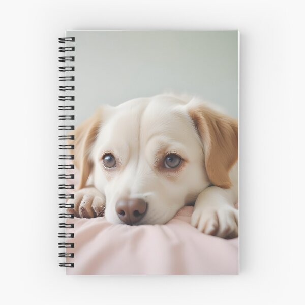 Item preview, cute puppy lying on bed design designed and sold by hansamanmilan.