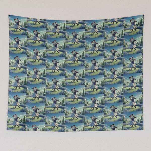 Item preview, Twirling Lovebirds in a Botanical Garden designed and sold by choder61.