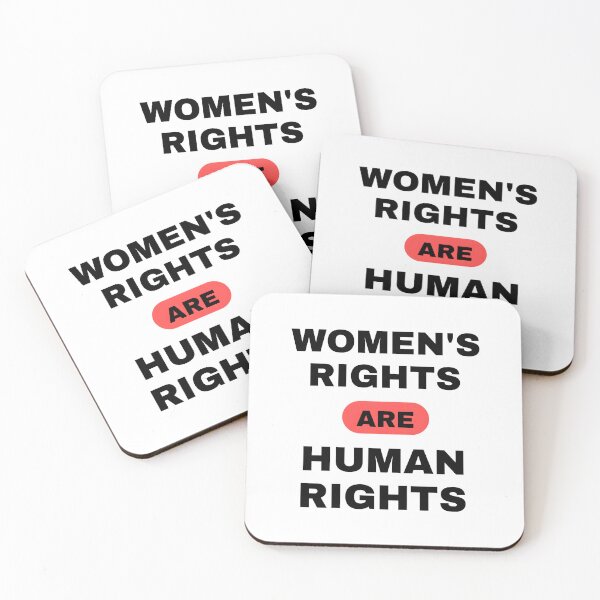 Item preview, Women's Rights are Human Rights - Empowerment Typography designed and sold by Luxuriously.