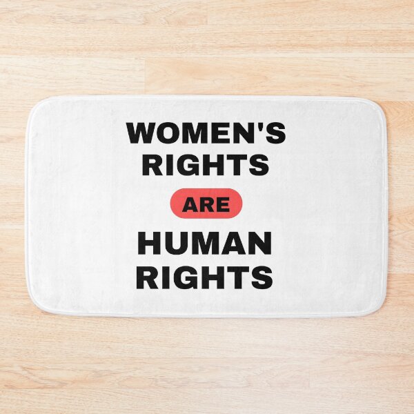 Item preview, Women's Rights are Human Rights - Empowerment Typography designed and sold by Luxuriously.