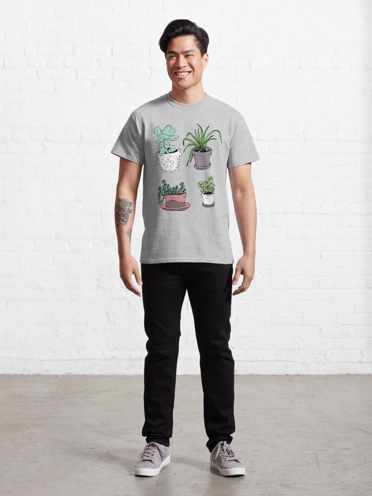 Alternate view of Succulents, Potted Plants Classic T-Shirt