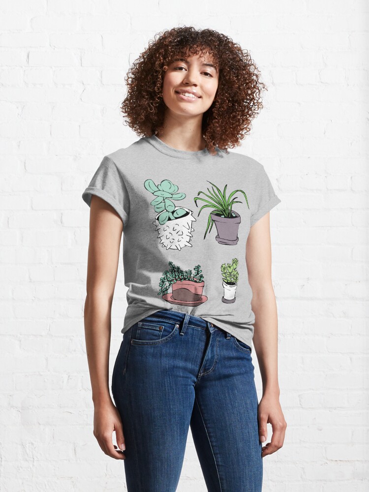 Alternate view of Succulents, Potted Plants Classic T-Shirt