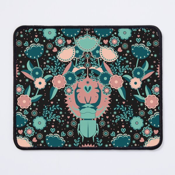 Item preview, Rhinoceros beetle, Black background designed and sold by Alex Blud.