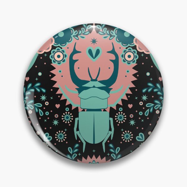 Item preview, Rhinoceros beetle, Black background designed and sold by Alex  Blud.