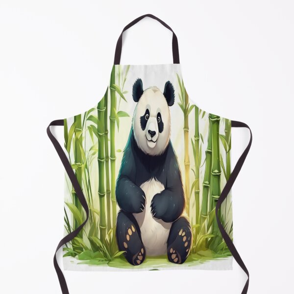 Item preview, Friendly Panda in Bamboo Forest Illustration designed and sold by merve02shop.