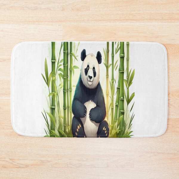 Item preview, Friendly Panda in Bamboo Forest Illustration designed and sold by merve02shop.