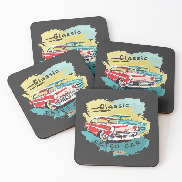 Item preview, Retro car, vintage car designed and sold by GGZebra.