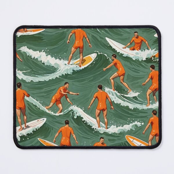 Item preview, The men were orange swimsuits and surfing in the sea designed and sold by siswhichsis.