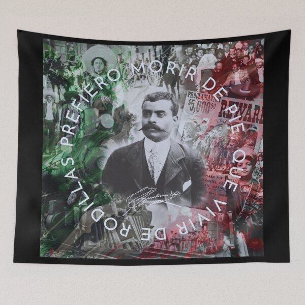 Item preview, "Zapata's Legacy: Die Standing, Not Kneeling" designed and sold by AlebrijeArtstry.