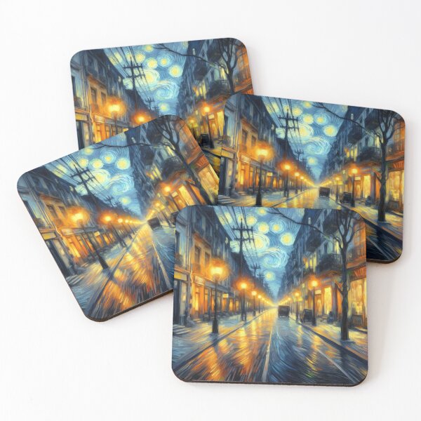 Item preview,  Night Over the Wet Boulevard designed and sold by Donkey's Salad.