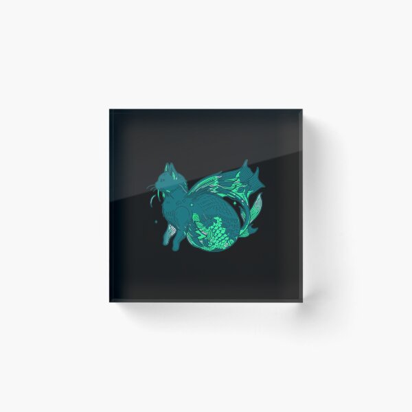Item preview, Swamp Cat, Green Scale Kitten Fish designed and sold by cutenesss.