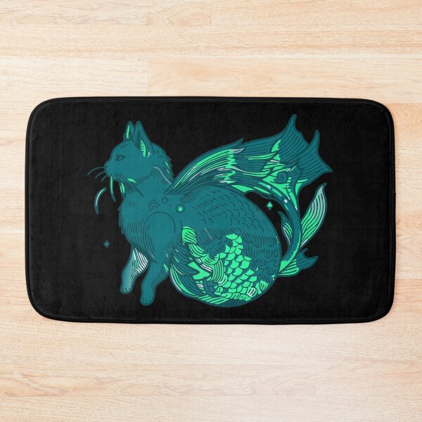 Item preview, Swamp Cat, Green Scale Kitten Fish designed and sold by cutenesss.