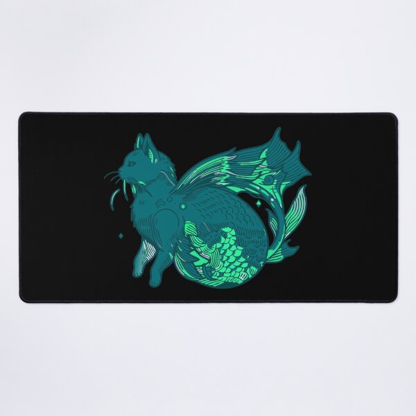 Item preview, Swamp Cat, Green Scale Kitten Fish designed and sold by cutenesss.
