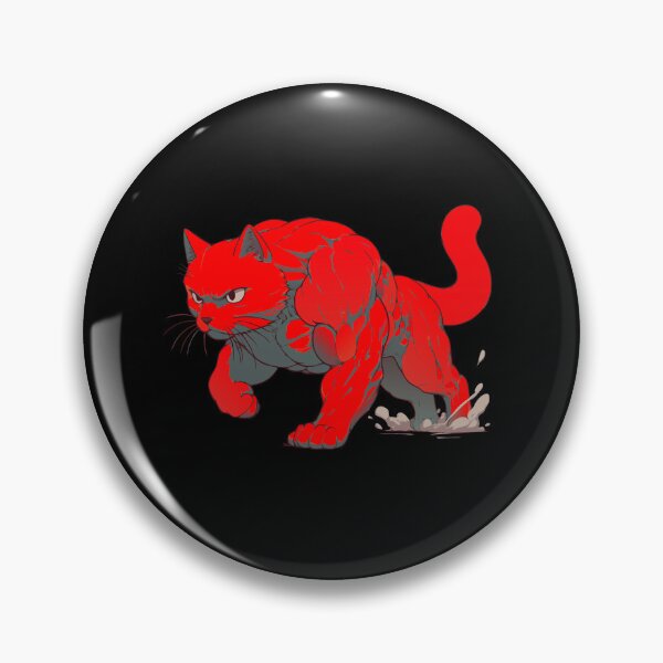 Item preview, Maximum Power Cat, Red Muscle Cat designed and sold by cutenesss.