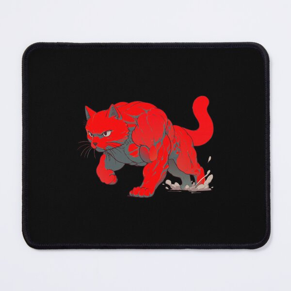 Item preview, Maximum Power Cat, Red Muscle Cat designed and sold by cutenesss.