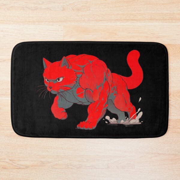 Item preview, Maximum Power Cat, Red Muscle Cat designed and sold by cutenesss.