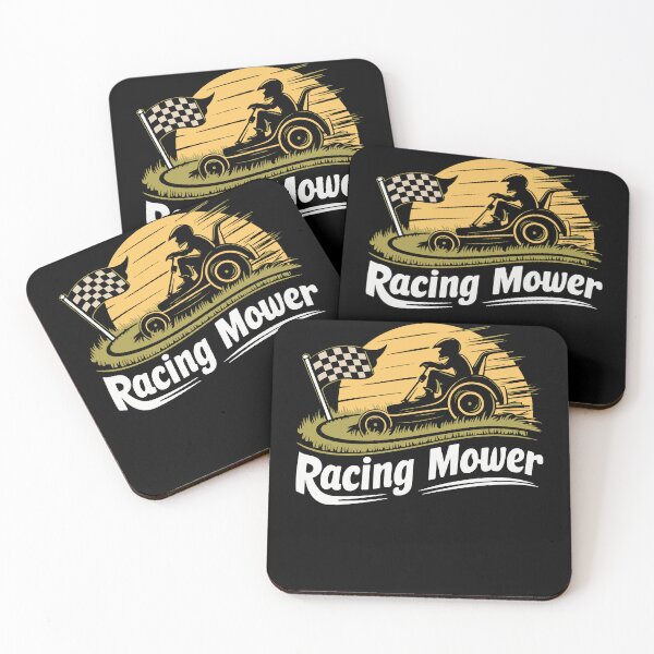 Item preview, Funny Lawn Mower Racing Lawn Mowing Gardener Racing Vintage designed and sold by MTRBSK11.