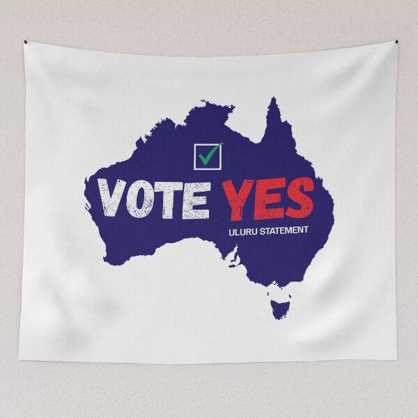 Item preview, Vote Yes - Uluru Statement on Australia Map- Graphic design designed and sold by PrintChics.